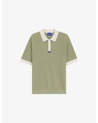HUGO - Branded Short-Sleeved Cotton-Knit Polo Shirt - Lyst