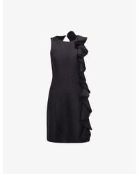 Phase Eight - Lois Ruffle-Embellished Woven Mini Dress - Lyst