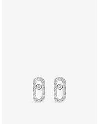 Messika - Move Uno 18Ct And 0.16Ct Diamond Stud Earrings - Lyst