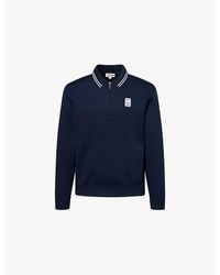 Lacoste - Tennis Heritage Quarter-Zip Jersey Sweatshirt - Lyst