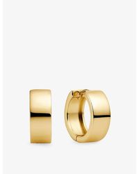 Sif Jakobs - Como 18Ct-Plated Sterling Hoop Earrings - Lyst