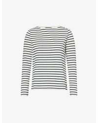 Weekend by Maxmara - Erasmo Striped Cotton T-shirt X - Lyst