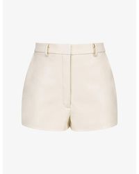 House Of Cb - Naya High-Rise Vegan-Leather Shorts - Lyst