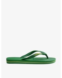 Havaianas - Brasil Patria Logo-Embossed Rubber Flip-Flops - Lyst