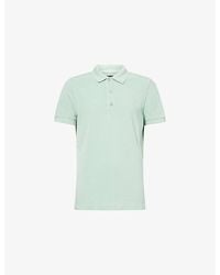 Tom Ford - Short-Sleeve Embroidered-Logo Piquet Polo Shirt - Lyst