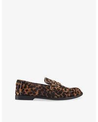 KG by Kurt Geiger - Mae Leopard Leather Loafers - Lyst