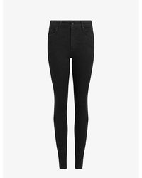 AllSaints - Miller High-rise Skinny-fit Stretch-denim Jeans - Lyst