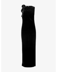 Phase Eight - Melony Velvet Midi Dress - Lyst