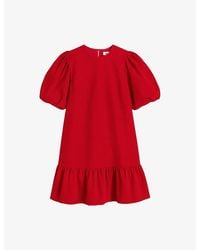 Ro&zo - Frilled Puff-Sleeve Cotton-Cord Mini Dress - Lyst