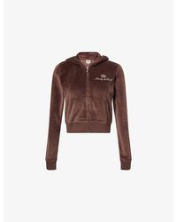 Sporty & Rich - X Juicy Couture Cotton-Velour Hoody - Lyst