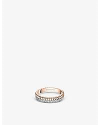 Boucheron - Quatre Radiant Edition 18Ct, Rose- And 0.23Ct Diamond Wedding Band - Lyst