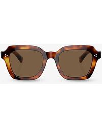 Oliver Peoples - Ov5526su Kienna Square-frame Tortoiseshell Acetate Sunglasses - Lyst