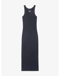 Zadig & Voltaire - Tiffania Wings-Brooch Cotton And Linen Maxi Dress - Lyst
