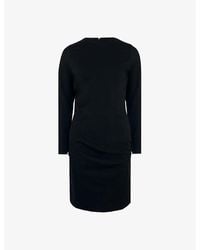 Ro&zo - Crew-Neck Long-Sleeve Stretch-Woven Mini Dress - Lyst