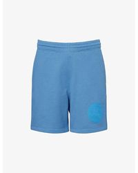 Burberry - Logo-Print Drawstring-Waist Cotton-Jersey Shorts - Lyst