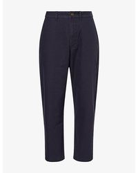 Barbour - Ursula Straight-Leg Cotton-Canvas Trousers - Lyst