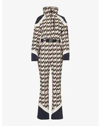 Perfect Moment - Allos Houndstooth-checked Ski Suit - Lyst