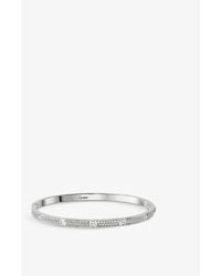 Cartier - Love 18ct White-gold And 117 Brilliant-cut Diamond Bracelet - Lyst