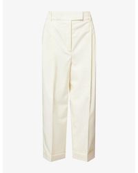 RÓHE Frames - Straight-Leg Turn-Up Wool Trousers - Lyst