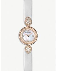 Boucheron - Wa015507 Serpent Bohème 18ct Rose-gold, Diamond And Mother-of-pearl Watch - Lyst