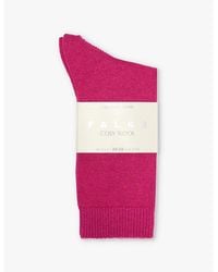 FALKE - Cosy Wool Brand-Print Knit Socks - Lyst
