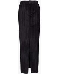 4th & Reckless - Ruth Striped Stretch-woven Maxi Skirt - Lyst