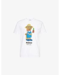 Market - X London Flower Bear Graphic-Print Short-Sleeve Cotton-Jersey T-Shirt - Lyst