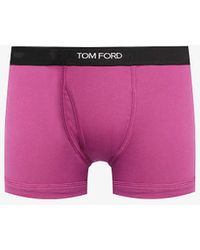 Tom Ford - Branded-waistband Stretch-cotton Boxer Briefs X - Lyst