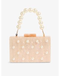 LK Bennett - Malia Pearl Resin Box Clutch Bag - Lyst