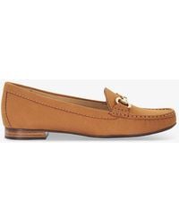 Dune - Glenniee Snaffle-trim Flat Suede Loafers - Lyst