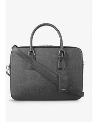 Sandro - Large Logo-embossed Faux-leather Briefcase - Lyst