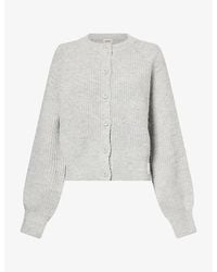 ADANOLA - Round-Neck Button Up Knit Cardigan - Lyst