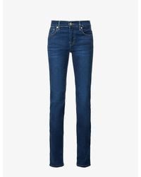 7 For All Mankind - Bootcut Mid-Rise Stretch-Denim Jeans - Lyst