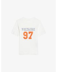 Zadig & Voltaire - Boo Rhinestone-Embellished Cotton-Jersey T-Shirt - Lyst