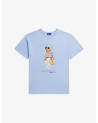Polo Ralph Lauren - Bear-Print Short-Sleeve Cotton T-Shirt - Lyst