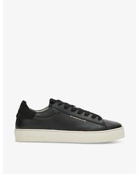 AllSaints - Shana Leather Low-Top Trainers - Lyst