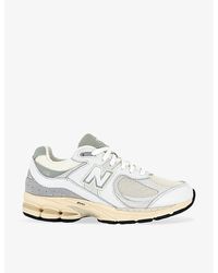 New Balance - 2002 Logo-patch Suede And Mesh Low-top Trainers - Lyst