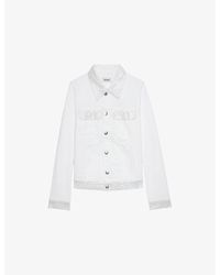 Zadig & Voltaire - Kioky Fitted Denim Jacket - Lyst