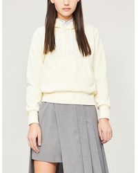 COMME DES GARÇONS PLAY - Logo-Embroidered Cotton-Jersey Hoody - Lyst