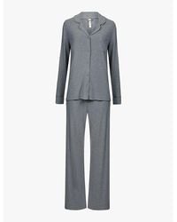 Skims - Heather Soft Lounge Stretch-Jersey Pyjama Set - Lyst