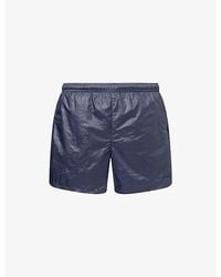 Cole Buxton - Embroidered-Logo Welt-Pocket Swim Shorts - Lyst