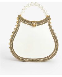 Mae Cassidy - Nimmi Pearl Gold-plated Metal Top-handle Bag - Lyst