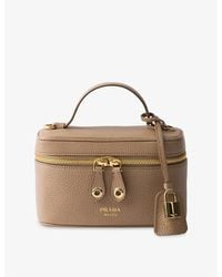 Prada - Mini Leather Vanity Bag - Lyst