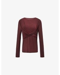 Uma Wang - Twist Long-Sleeves Stretch-Woven Top - Lyst