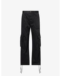 Loewe - Wide-Leg Side-Pocket Cotton Cargo Trousers - Lyst