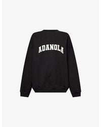 ADANOLA - Varsity Oversized Cotton Sweatshirt - Lyst