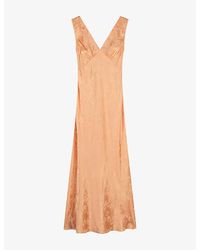 OMNES - Iris Floral Jacquard Woven Maxi Dress - Lyst