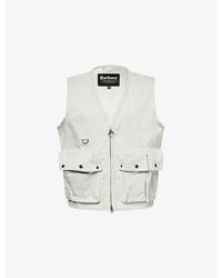 Barbour - Westmorland Patch-Pocket Cotton Vest - Lyst