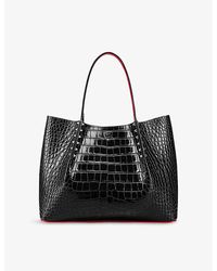 Christian Louboutin - Cabarock Stud-embellished Leather Tote Bag - Lyst
