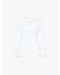 Barbour - Tisbury Sailor-Collar Cotton Top - Lyst